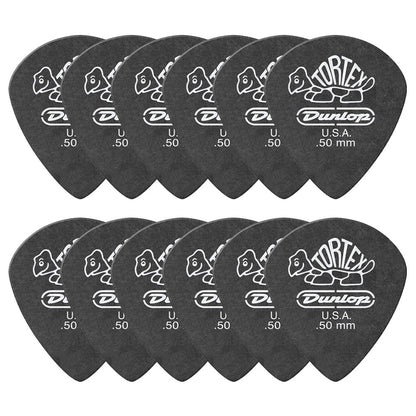 Jim Dunlop ジム ダンロップ 482R TORTEX Pitch Black Jazz III ジャズタイプギター ピック 12枚入り