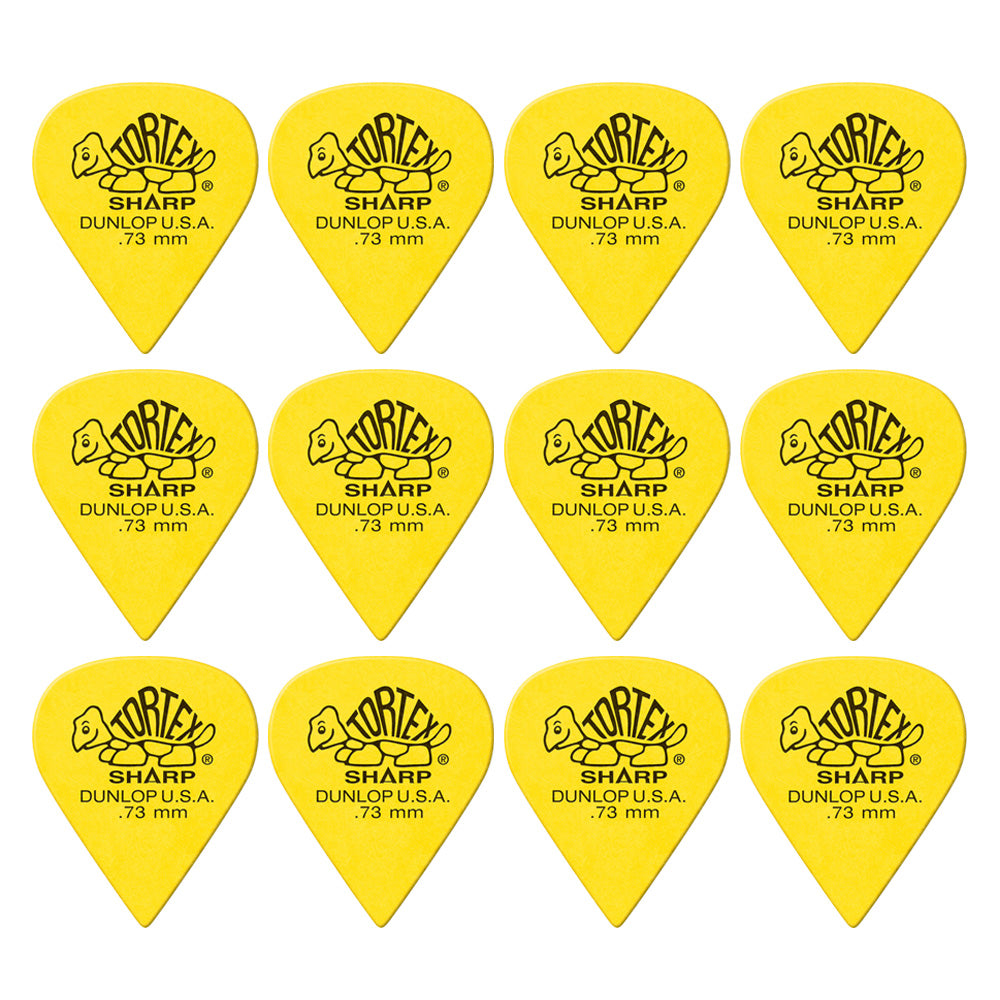 Jim Dunlop TORTEX SHARP 412- ◯◯ ギターピック 12枚入り