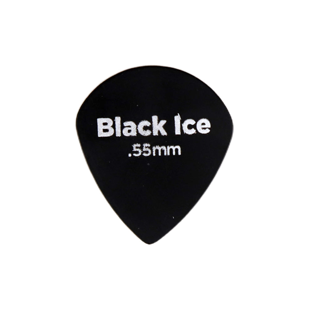 D'Addario Black Ice Jazzギターピック 1枚入り ジャズタイプ Delrin製