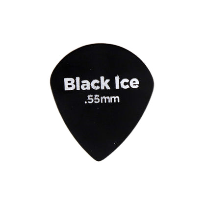 D'Addario Black Ice Jazzギターピック 1枚入り ジャズタイプ Delrin製