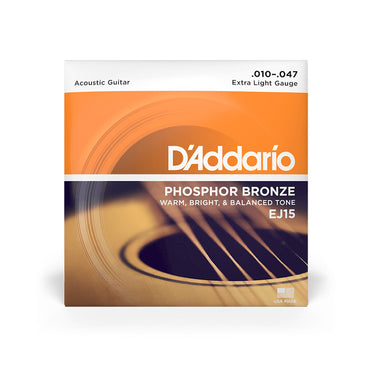 D'Addario EJシリーズ Phosphor Bronze アコースティックギター弦 EJ15 EJ16 EJ26