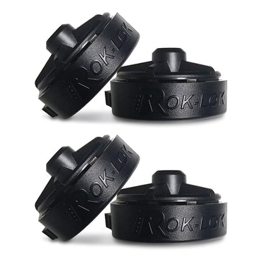Rok-Lok PRO ブラック ギターストラップ クリップ 2個セット