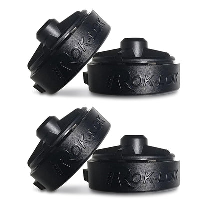 Rok-Lok PRO ブラック ギターストラップ クリップ 2個セット