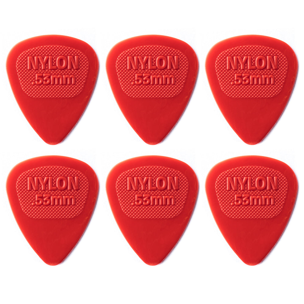 Jim Dunlop NYLON ミディ ナイロンギターピック 6枚入り