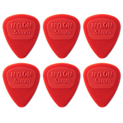 Jim Dunlop NYLON ミディ ナイロンギターピック 6枚入り