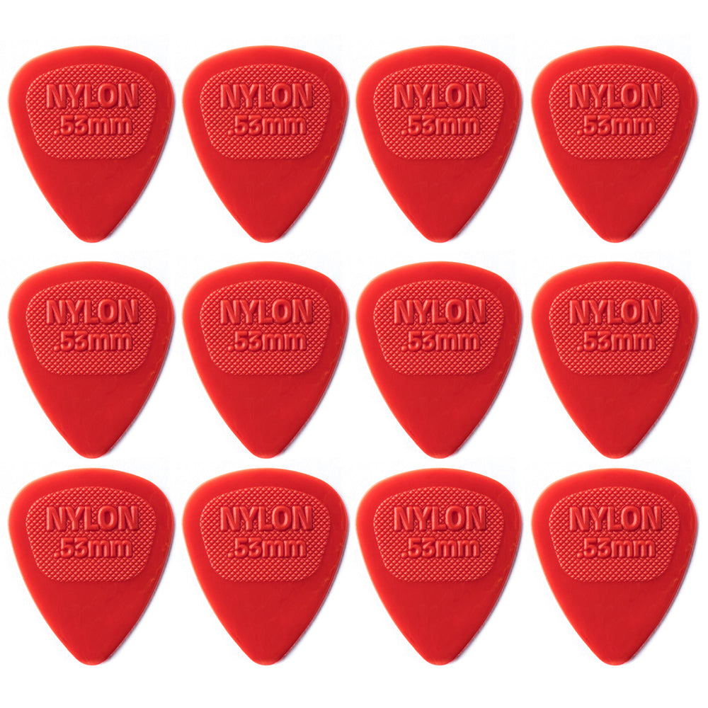 Jim Dunlop NYLON ミディ ナイロンギターピック 12枚入り