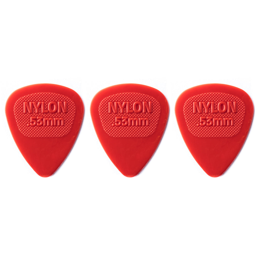 Jim Dunlop NYLON ミディ ナイロンギターピック 3枚入り