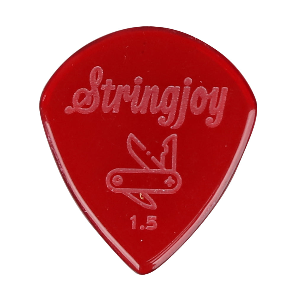 Stringjoy  ストリングジョイ ギターピック エレキギター用 ベース用 耐摩耗 滑り止め仕様 ジャズ速弾き対応 単品販売