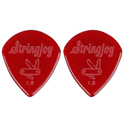 Stringjoy  ストリングジョイ ギターピック 2枚入り 耐摩耗 滑り止め仕様