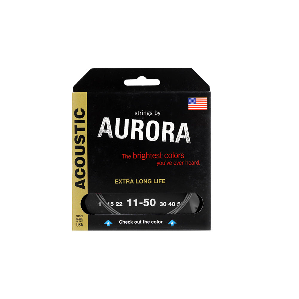 Aurora カラーアコースティックギター弦