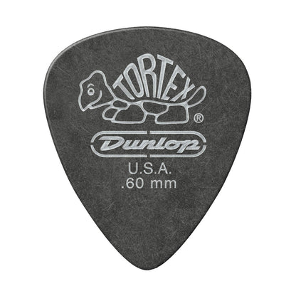 JIM Dunlop Tortex べっ甲柄 ブラックシルバー スタンダード ギターピック 488R 1枚入り