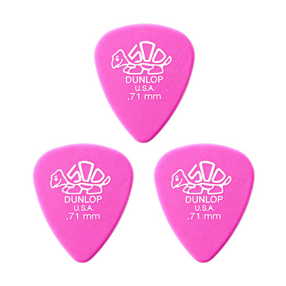 JIM Dunlop Delrin 500 樹脂べっ甲柄スタンダードギターピック 41R 3枚入り
