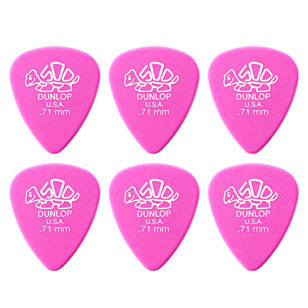 JIM Dunlop Delrin 500 樹脂べっ甲柄スタンダードギターピック 41R 6枚入り