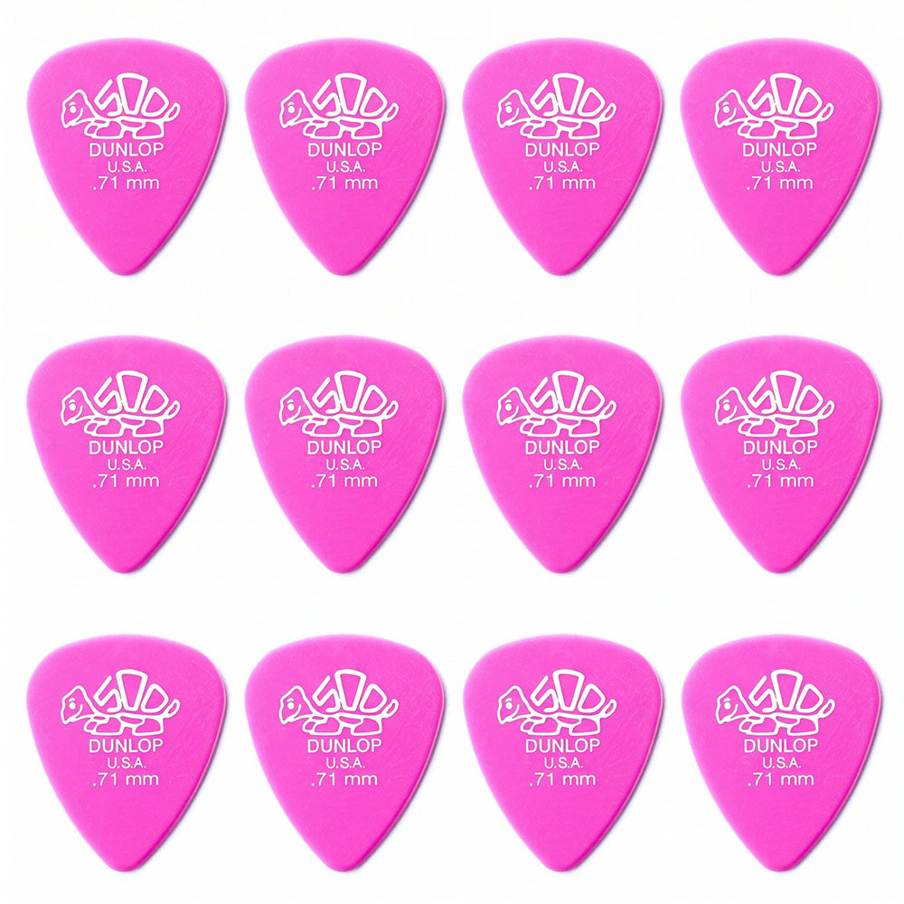 JIM Dunlop Delrin 500 樹脂べっ甲柄スタンダードギターピック 41R 12枚入り