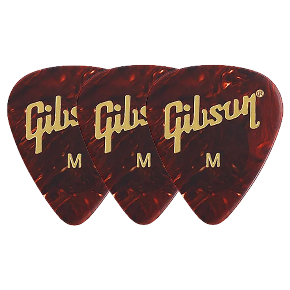 Gibson Tortoise  Celluloid ギターピック APRT12-74 3枚入り