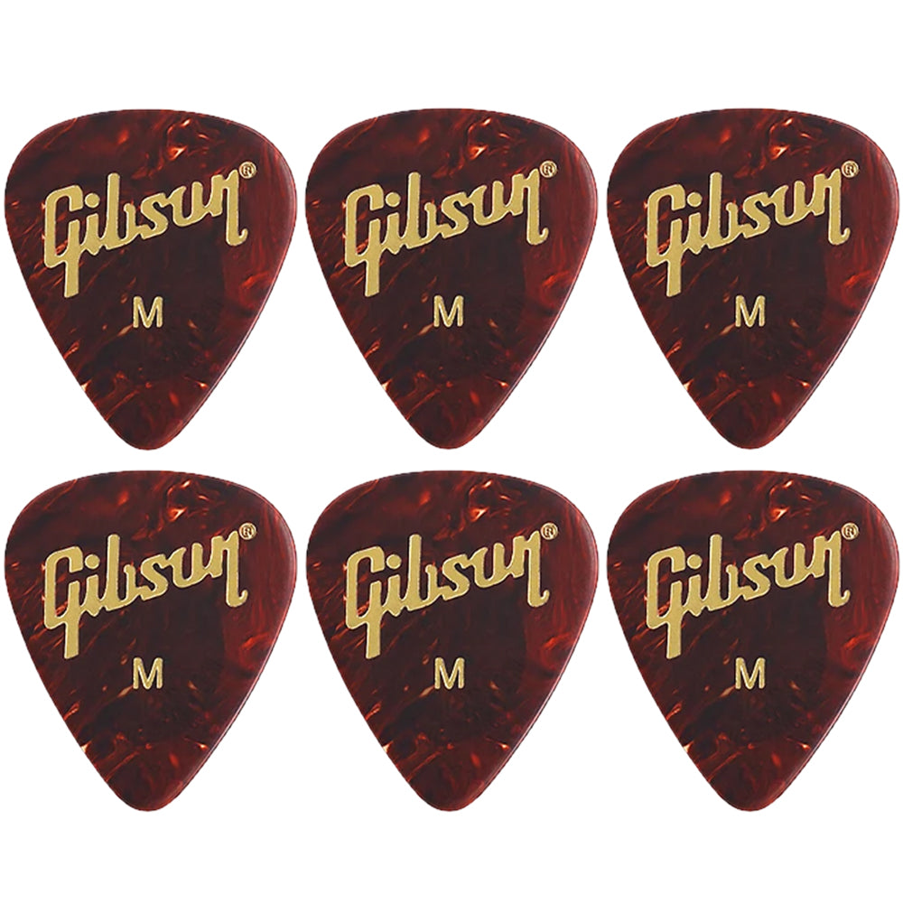 Gibson Tortoise  Celluloid ギターピック APRT12-74 6枚入り
