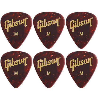 Gibson Tortoise  Celluloid ギターピック APRT12-74 6枚入り