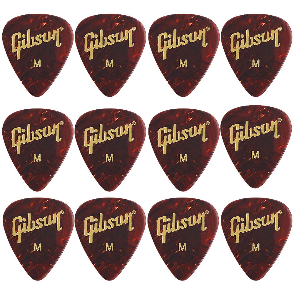 Gibson Tortoise  Celluloid ギターピック APRT12-74 12枚入り