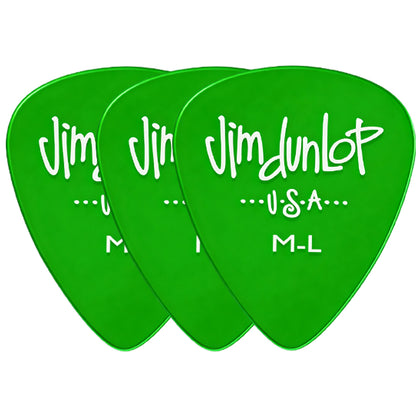 Jim Dunlop Gels ポリカーボネート ティアドロップ ピック 5ゲージ展開 3枚入り