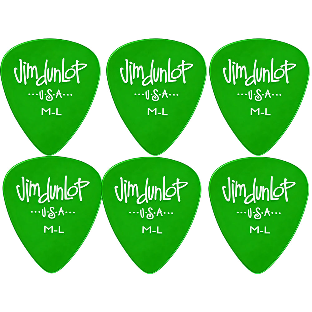 Jim Dunlop Gels ポリカーボネート ティアドロップ ピック 5ゲージ展開 6枚入り