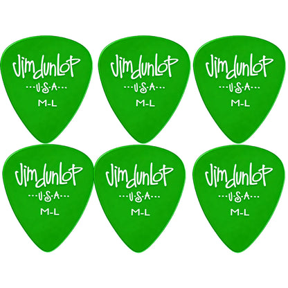 Jim Dunlop Gels ポリカーボネート ティアドロップ ピック 5ゲージ展開 6枚入り