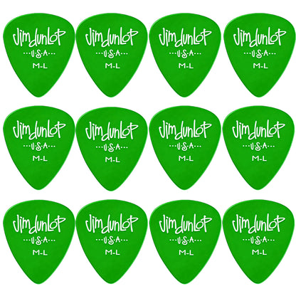 Jim Dunlop Gels ポリカーボネート ティアドロップ ピック 5ゲージ展開 12枚入り