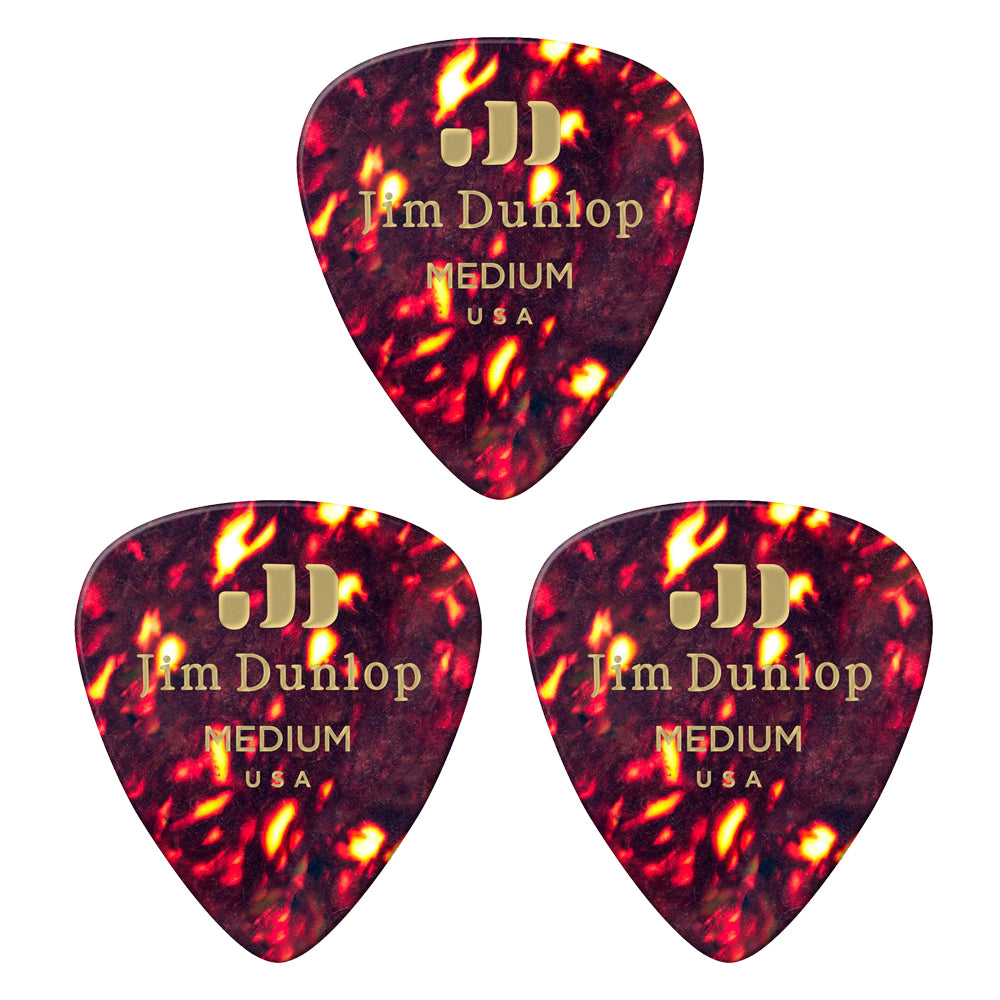 Jim Dunlop  Celluloid Shell Guitar ギターピック  3枚入り