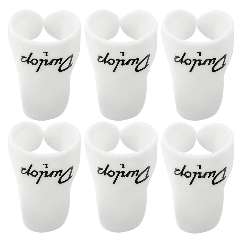 Jim Dunlop  White Plastic Fingerpicks 9011R / 9021R 6枚入り