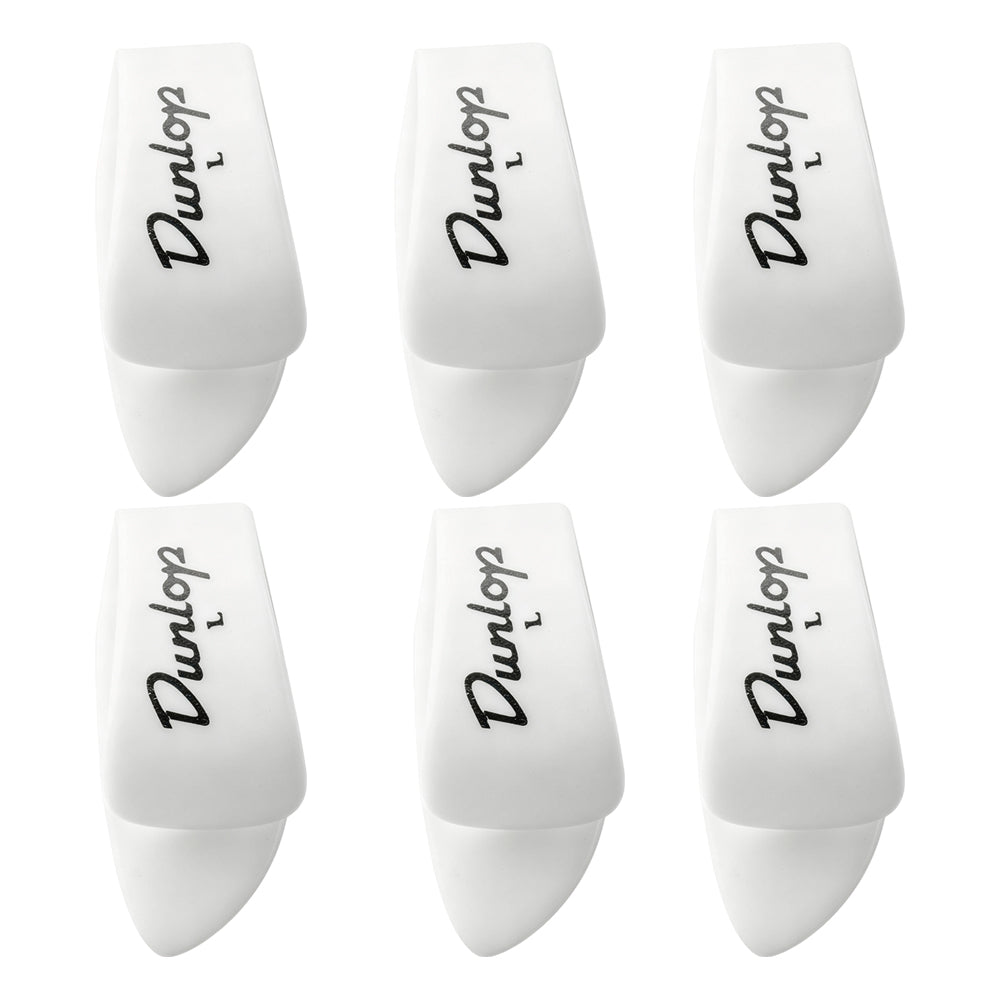 Jim Dunlop ホワイト サムピック 9002R / 9003R / 9012R / 9013R 6枚入り