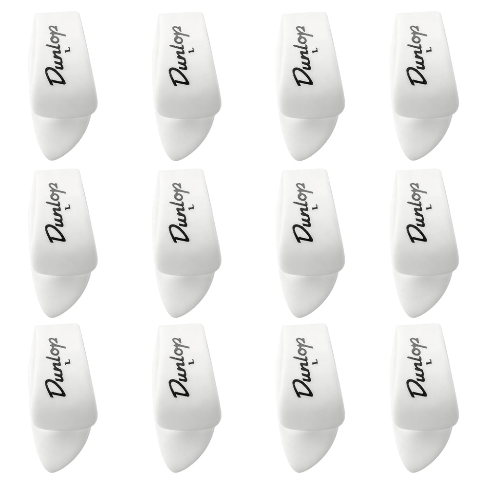 Jim Dunlop ホワイト サムピック 9002R / 9003R / 9012R / 9013R 12枚入り