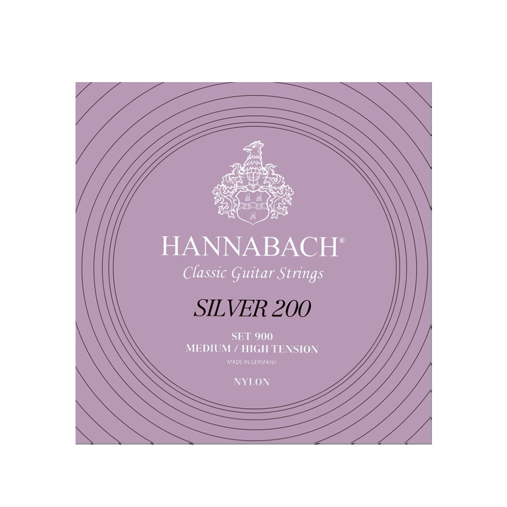 HANNABACH ハナバッハ  銀メッキクラシックギター弦 900MLT 900MHT ミディアム ローテンション ミディアム ハイテンション ナイロン弦 ドイツ製