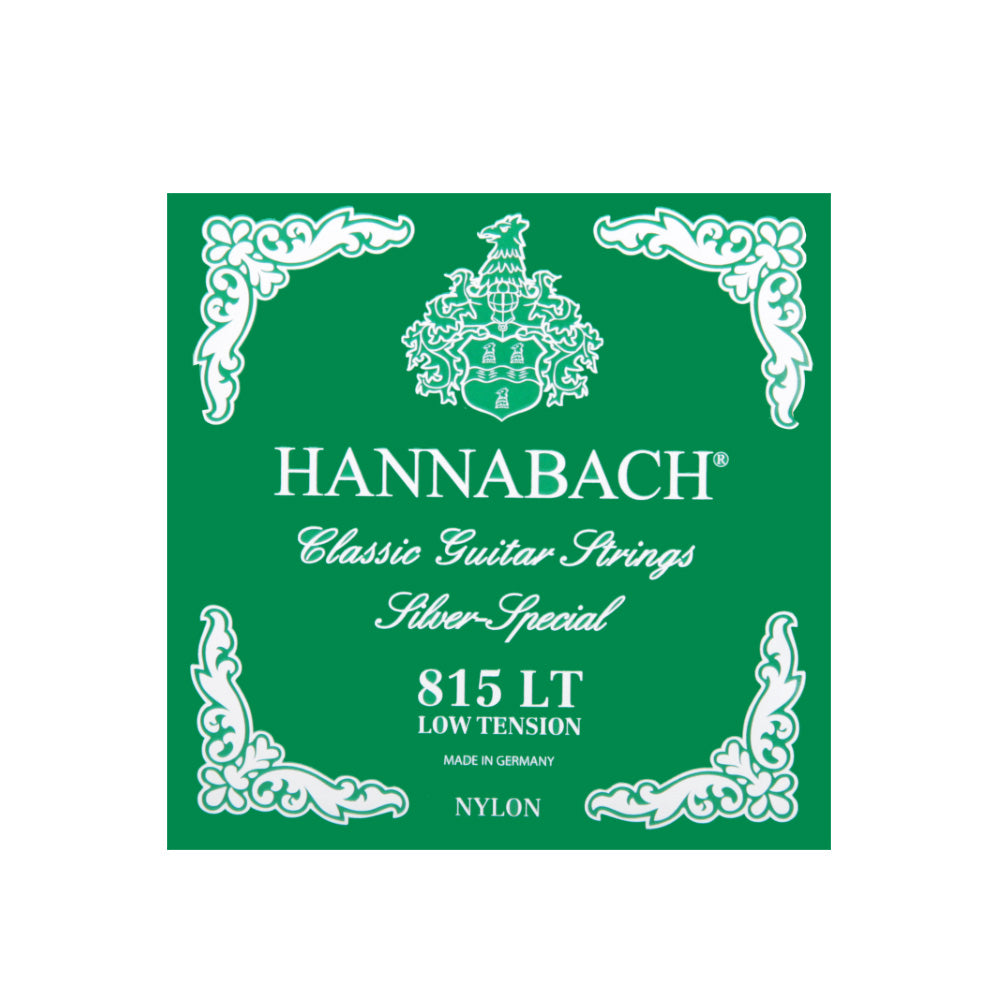 HANNABACH ハナバッハ 銀メッキ巻きクラシックギター弦 ナイロンセット弦 単品弦 ハーフセットクラシック 815シリーズ ミディアムテンション ハイテンション ナイロン弦 ドイツ製