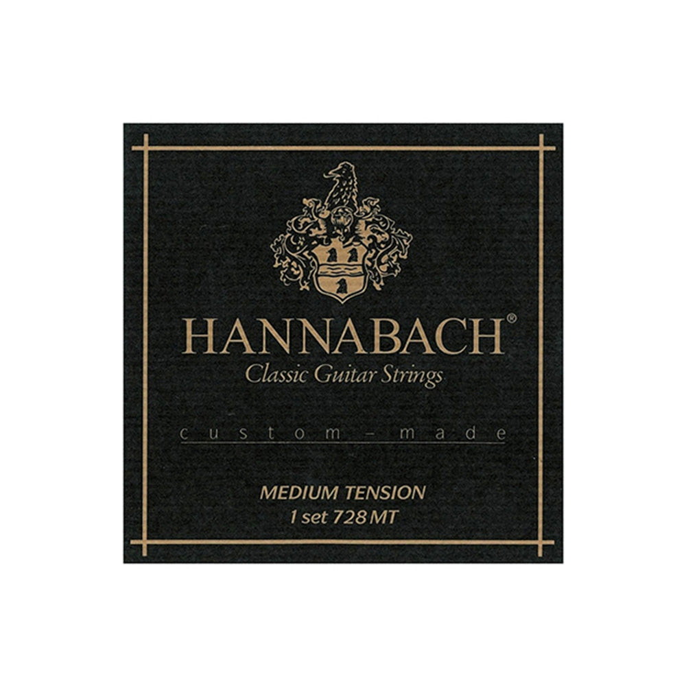 HANNABACH ハナバッハ 銀メッキ巻きクラシックギター弦 728シリーズ ローテンション ミディアムテンション ハイテンション ナイロン弦 ドイツ製