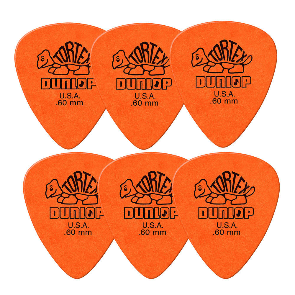 Jim Dunlop ジム ダンロップ 418R TORTEX STANDARD ティアドロップギター ピック 6枚入り