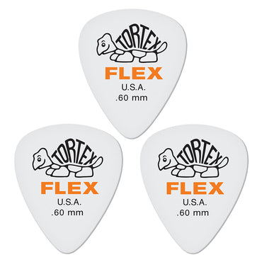 Jim Dunlop ジム ダンロップ 428R TORTEX FLEX STANDARD  ティアドロップギター ピック 3枚入り