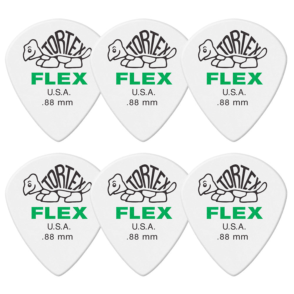 Jim Dunlop ジム ダンロップ 466R TORTEX FLEX JAZZ III  ジャズタイプギター ピック 6枚入り