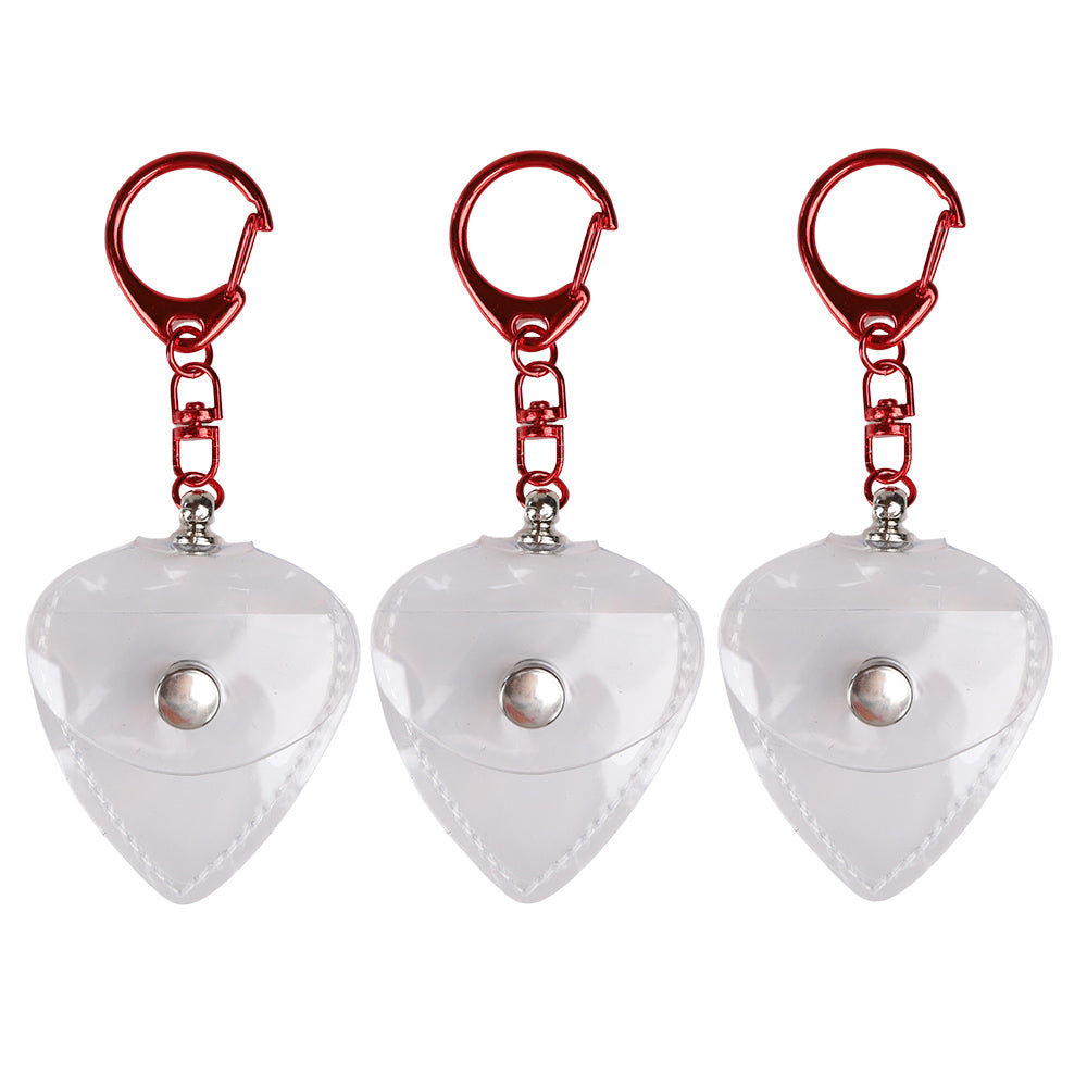 KIZAI キザイ QC055-◯◯ キーホルダータイプ透明ソフトピックケース 携帯用収納＆ディスプレイ 3個入り