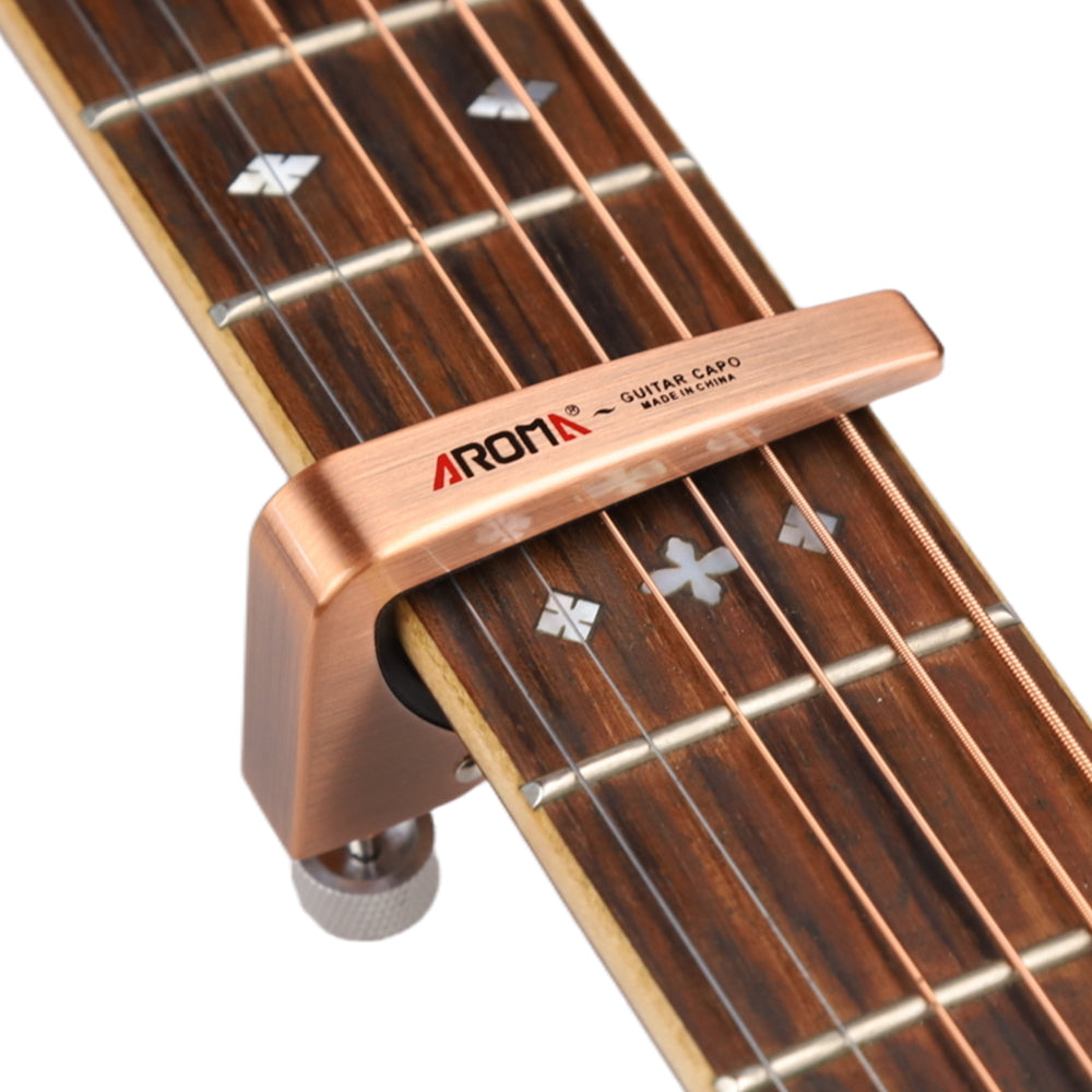 AROMA アロマ AC-11 アコースティックギター用カポタスト ノブ式 亜鉛合金製