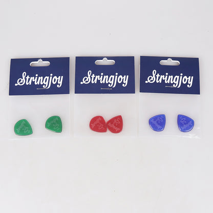 Stringjoy  ストリングジョイ ギターピック 2枚入り 耐摩耗 滑り止め仕様