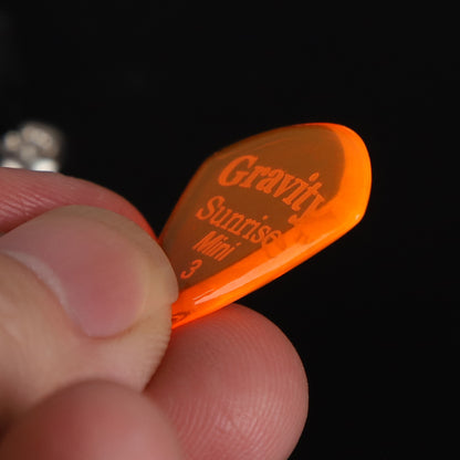 Gravity グラビティ Sunrise mini ギターピック GSUM3P orange 耐久性 1枚入り