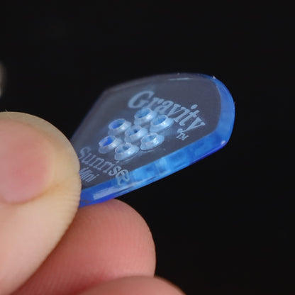 Gravity グラビティ Sunrise mini ギターピック GSUM2PM  blue 滑り止め耐久性 1枚入り