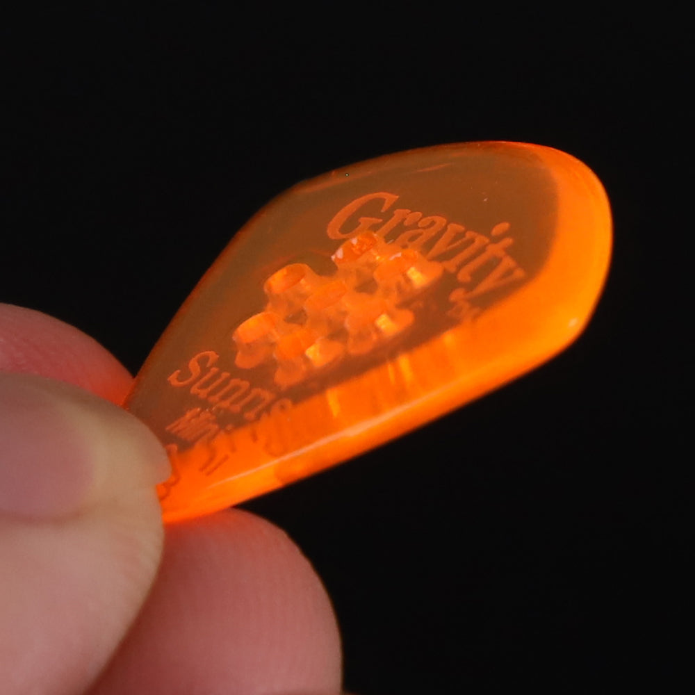 Gravity Sunrise mini ギターピック GSUM3PM orange 滑り止め耐久性