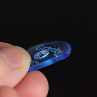 Gravity グラビティ Sunrise big mini ギターピック GSUB2PR  blue  丸穴デザイン 滑り止め耐久性 1枚入り