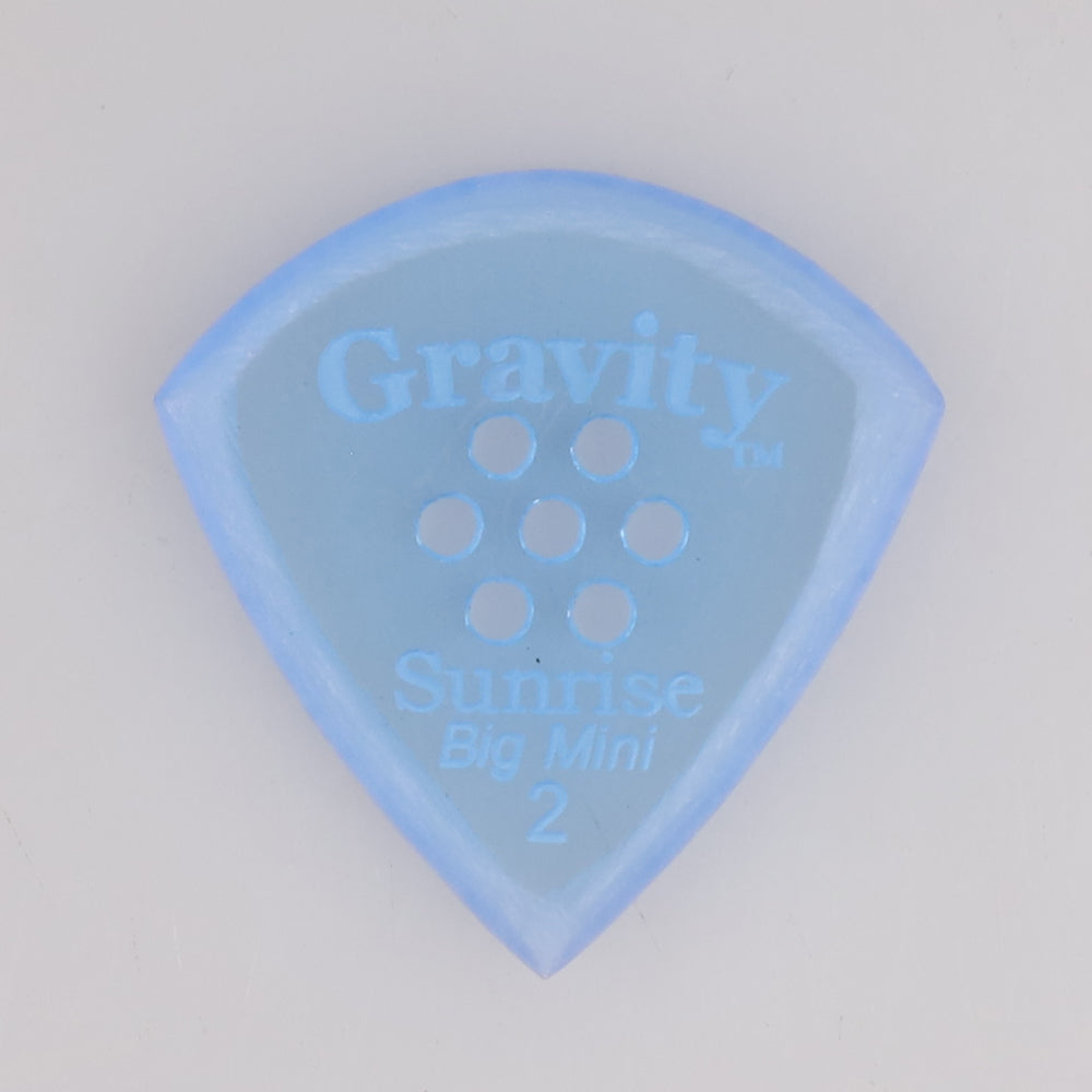 Gravity グラビティ Sunrise big mini ギターピック GSUB2MM  blue  滑り止め耐久性 1枚入り