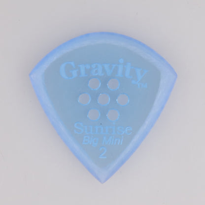 Gravity グラビティ Sunrise big mini ギターピック GSUB2MM  blue  滑り止め耐久性 1枚入り