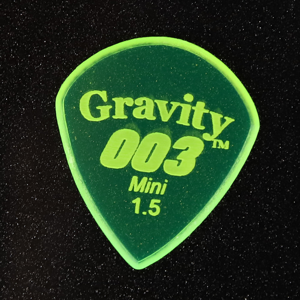 Gravity Picks グラビティピックス 003 Miniシリーズ G003M15M ギターピック Green 1.5mm 1枚入り