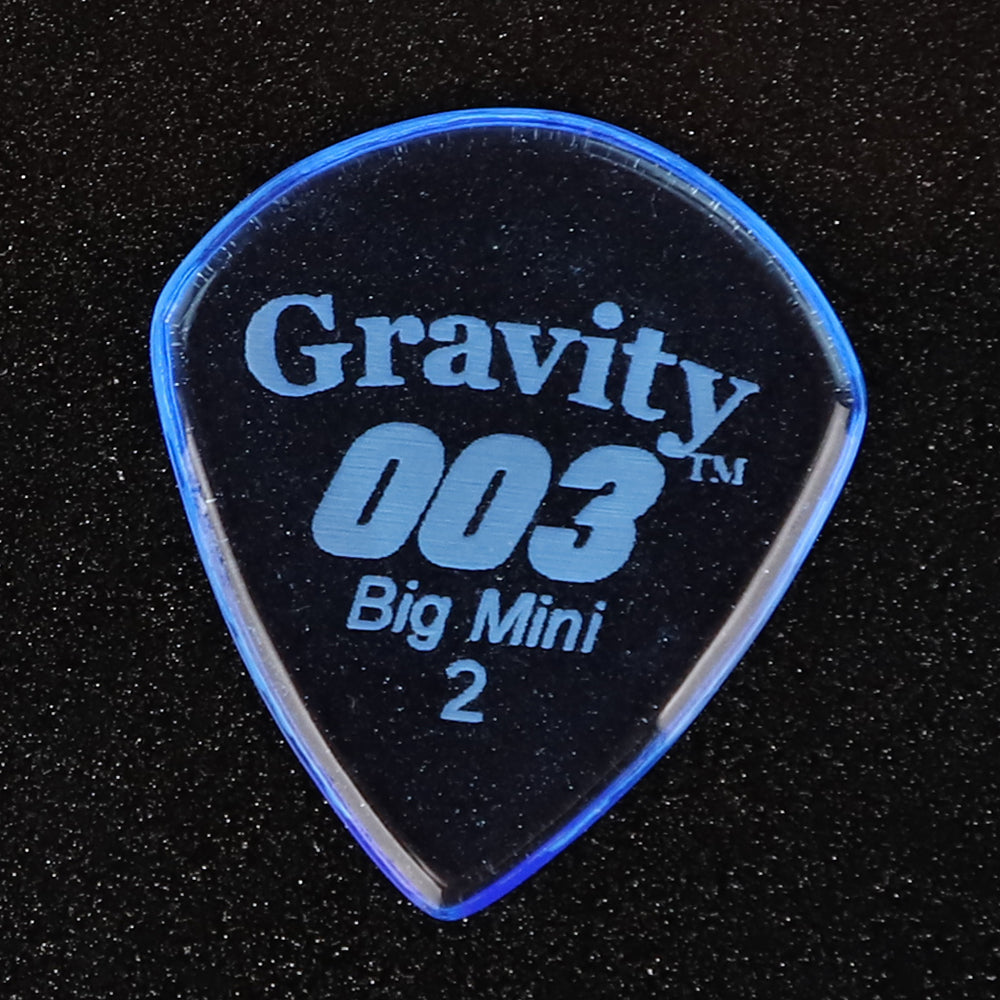 Gravity Picks グラビティピックス 003 Big Miniシリーズ  G003B2P ギターピック Blue 2.0mm 1枚入り