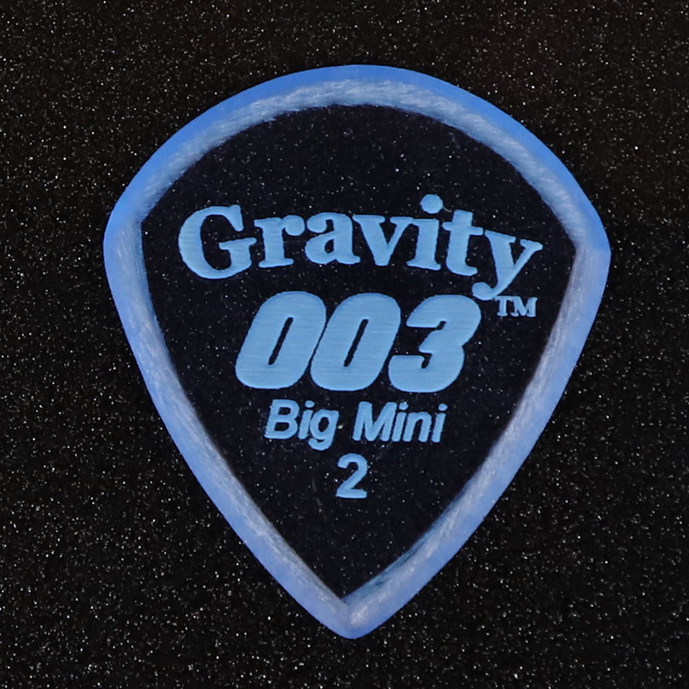 Gravity Picks グラビティピックス 003 Big Miniシリーズ G003B2M ギターピック Blue 2.0mm 1枚入り