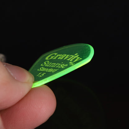Gravity グラビティ Sunrise Standard ギターピック GSUS15P 蓄光green1枚入り