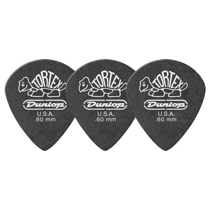 Jim Dunlop ジム ダンロップ 482R TORTEX Pitch Black Jazz III ジャズタイプギター ピック 3枚入り